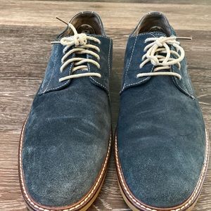Aston Grey Shoes Aston Grey Blue Suede Shoes